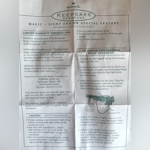 🎄Keepsake Lighted Porcelain Angel Tree Topper - Picture 4 of 5